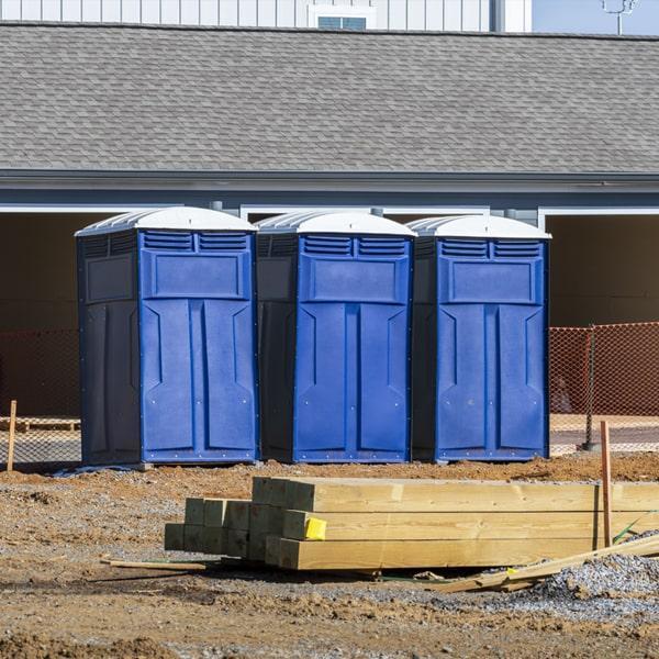 Heavy-duty construction site porta potty in Bedford, Texas
