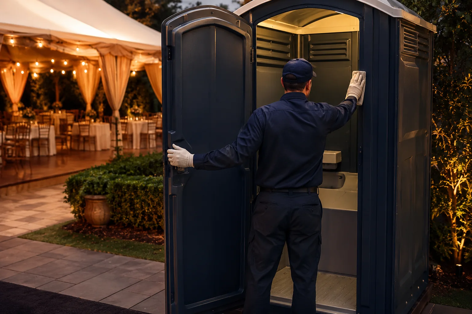 Portable restroom rental planning for Flower Mound, TX